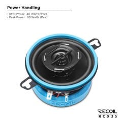 Recoil RCX35 10 cm Koaksiyel Hoparlör (80 Watt)