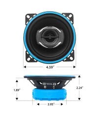 Recoil RCX4 10 cm Koaksiyel Hoparlör (100 Watt)