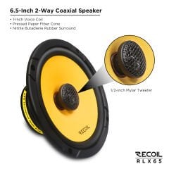 Recoil RLX65 16 cm Koaksiyel Hoparlör (160 Watt)