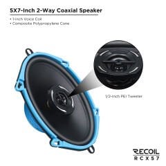 Recoil RCX57 Oval Koaksiyel Hoparlör (200 Watt)