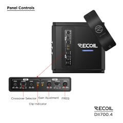 Recoil DII-700.4 4 Kanal Amfi (800 Watt)