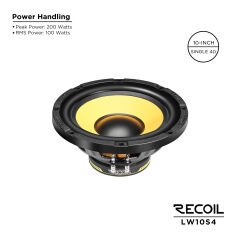 Recoil LW-10S4 25cm Subwoofer (200 Watt)