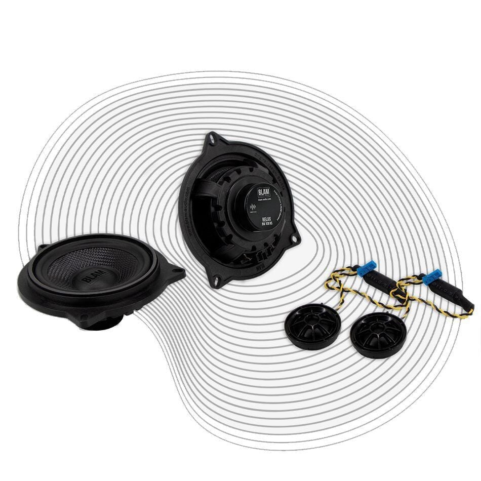 Blam BM 100 NS BMW Uyumlu 2 Yollu Hoparlör Seti | 100W | 100mm Woofer + 25mm Tweeter | Neodymium Magnet | Plug & Play