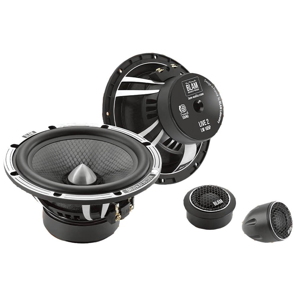Blam L165P 2 Yollu Komponent Hoparlör | 180W Güç | 165mm Mid + 25mm Tweeter | Rock & Elektro için Maksimum Performans