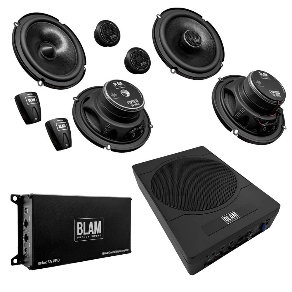 Blam Oto Ses Sistemi Paketi - Komponent - Koaksiyel - Amfi- Subwoofer