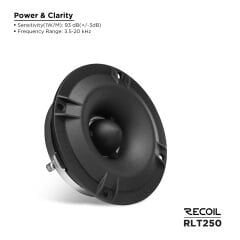Recoil RLT250 Slim Bullet Super Tweeter (240W)