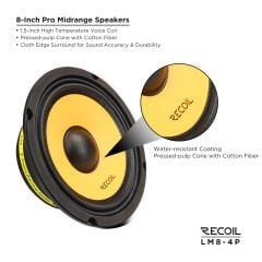 Recoil LM8-4P 20cm Midrange (320W)