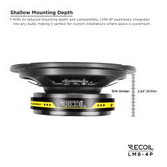 Recoil LM8-4P 20cm Midrange (320W)